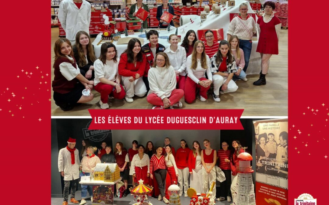 LES TERMINALES BAC PRO « MARCHANDISAGE VISUEL » CRÉENT DES DÉCORS DE NOËL…