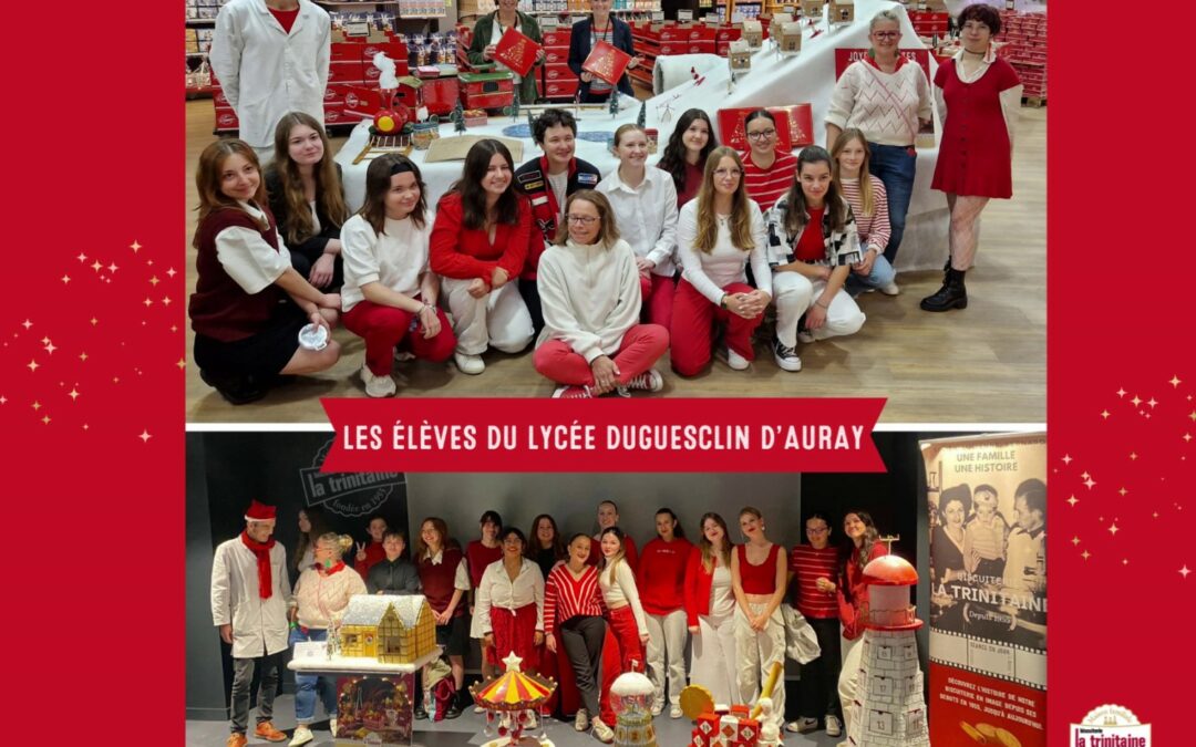 LES TERMINALES BAC PRO “MARCHANDISAGE VISUEL” CRÉENT DES DÉCORS DE NOËL…