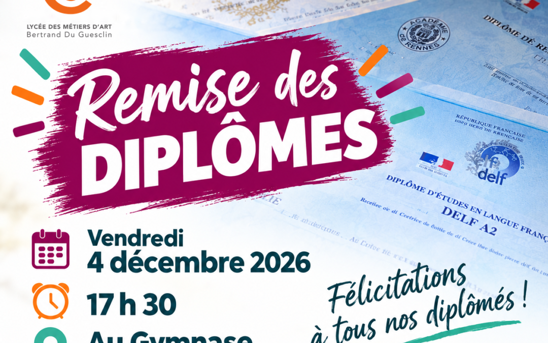 REMISE DES DIPLÔMES 2026